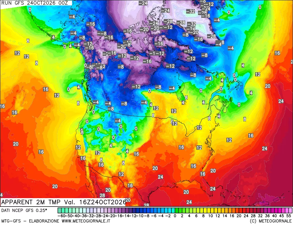 mappa Temp percepita