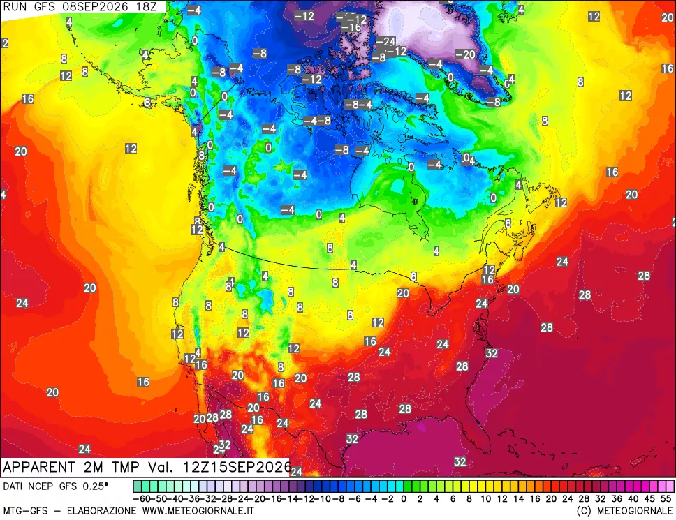 mappa Temp percepita