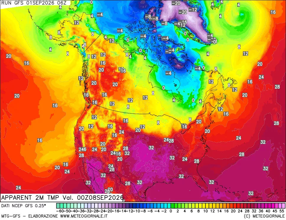 mappa Temp percepita