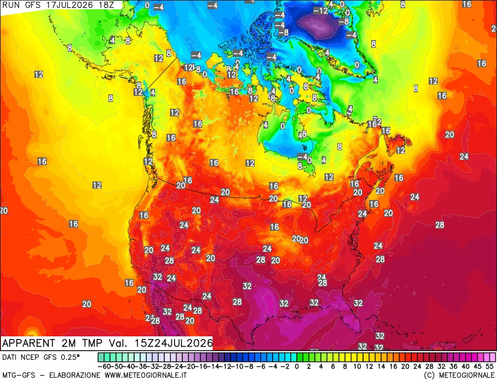 mappa Temp percepita