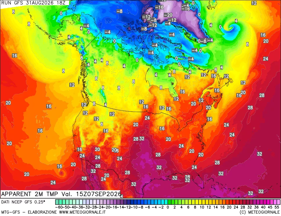 mappa Temp percepita