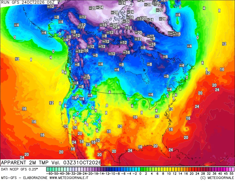 mappa Temp percepita