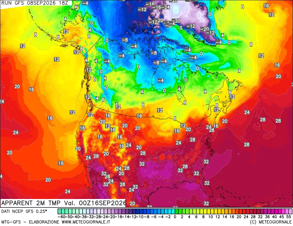 mappa Temp percepita