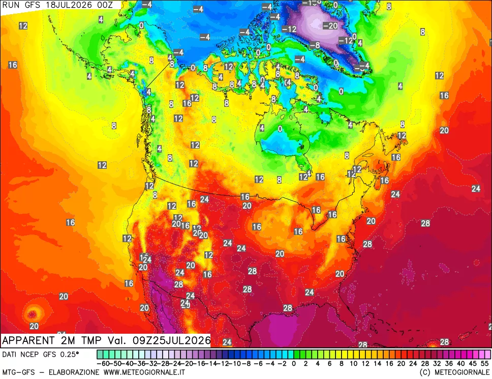 mappa Temp percepita
