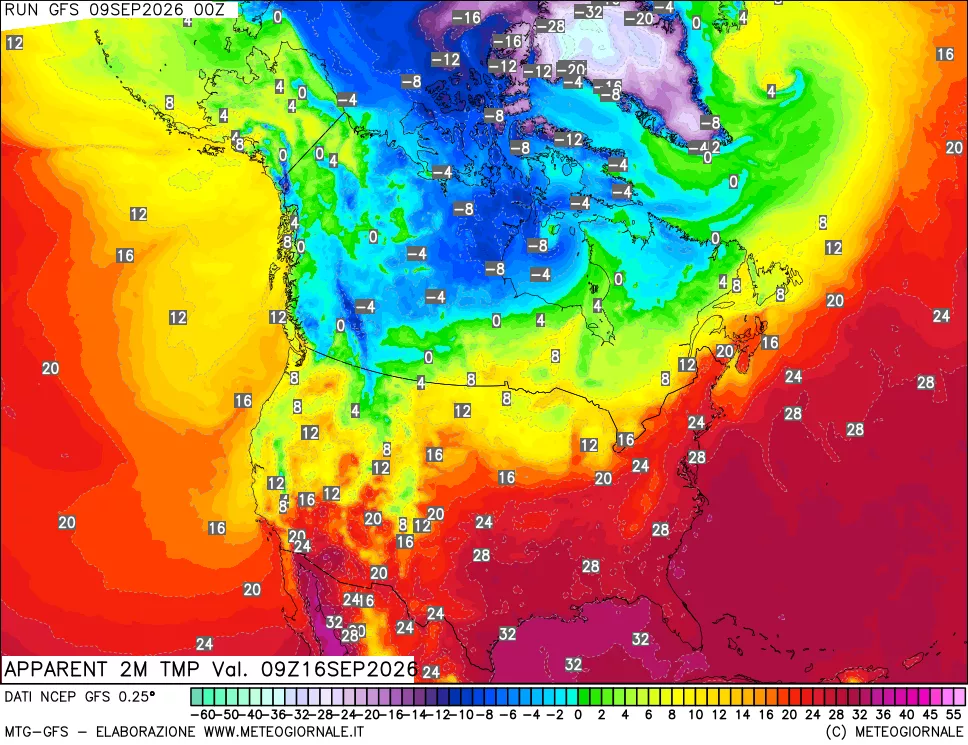 mappa Temp percepita