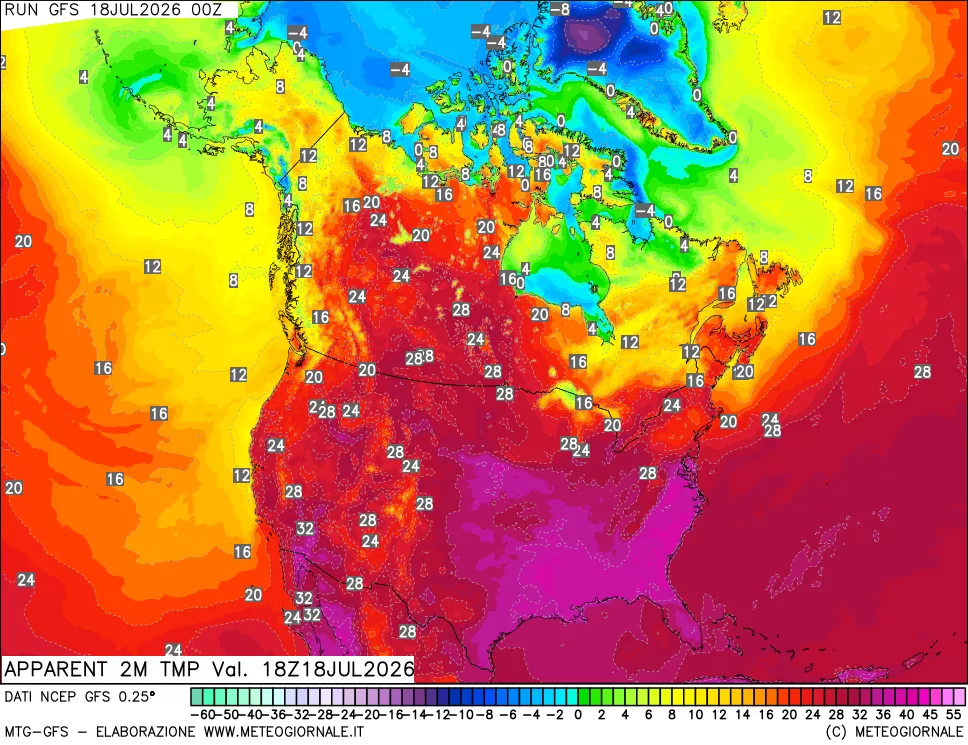 mappa Temp percepita