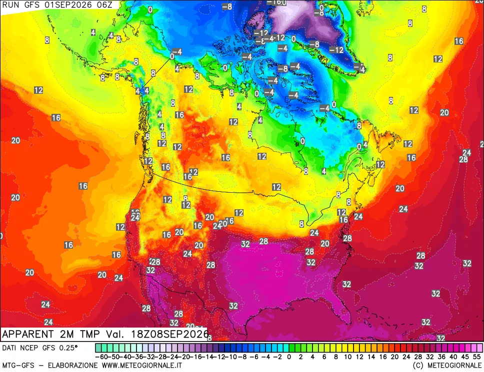 mappa Temp percepita