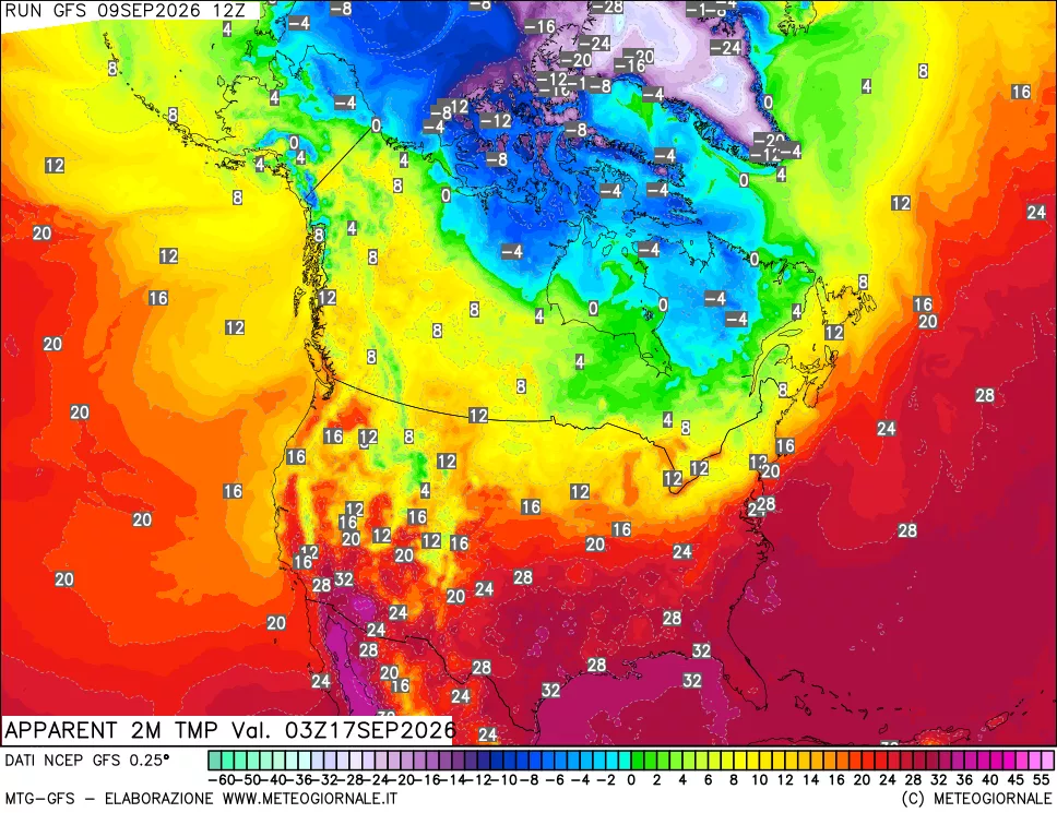 mappa Temp percepita