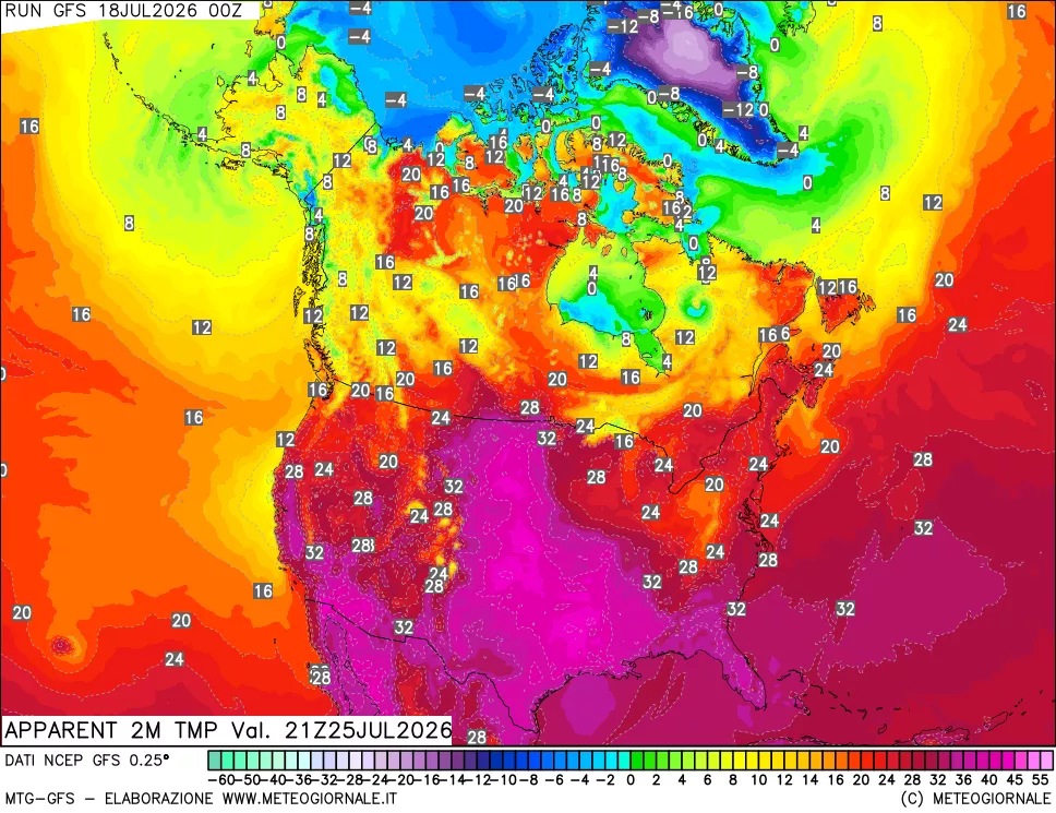 mappa Temp percepita