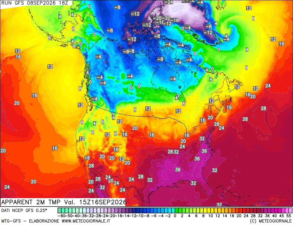 mappa Temp percepita