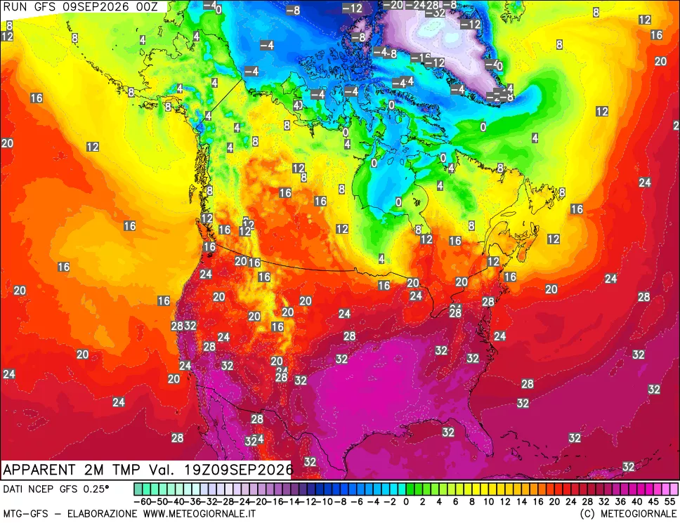 mappa Temp percepita