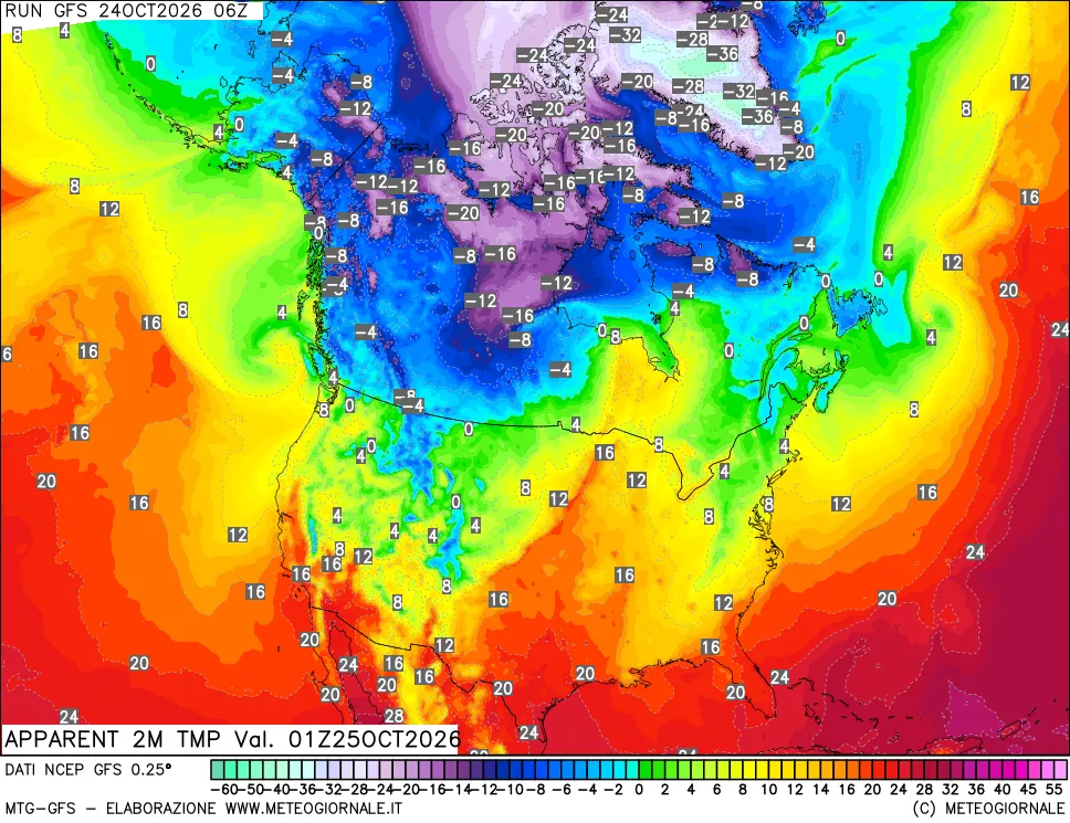 mappa Temp percepita