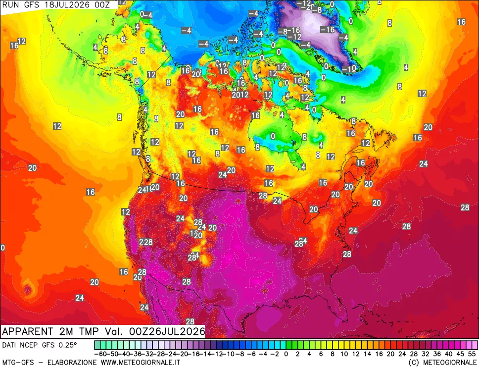 mappa Temp percepita