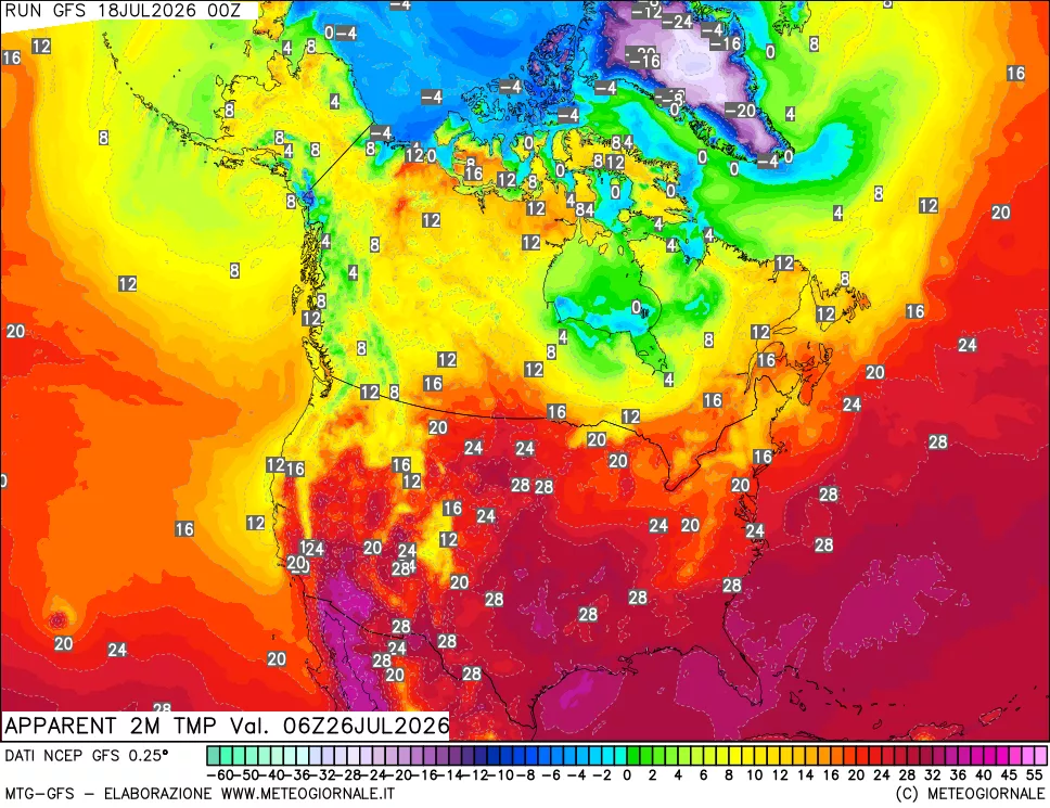 mappa Temp percepita