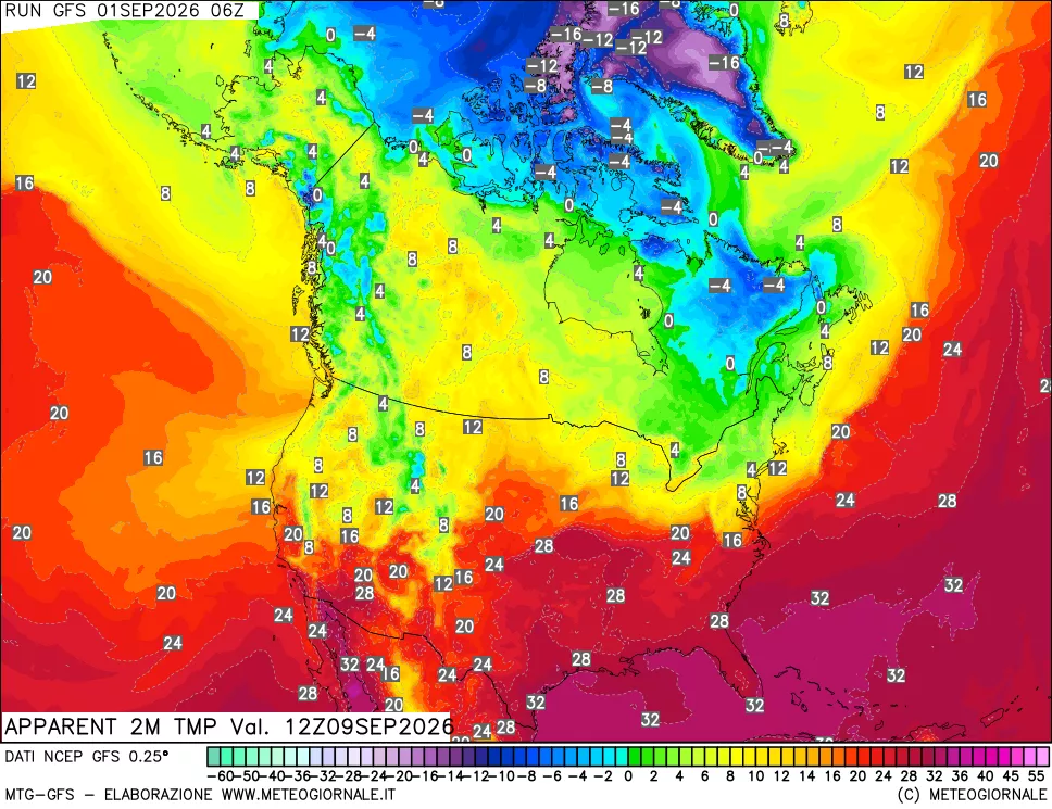 mappa Temp percepita