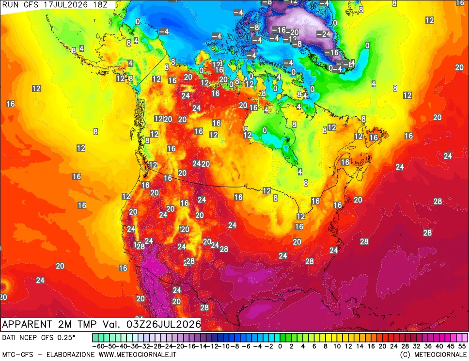 mappa Temp percepita