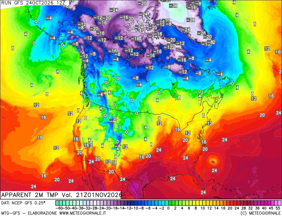 mappa Temp percepita