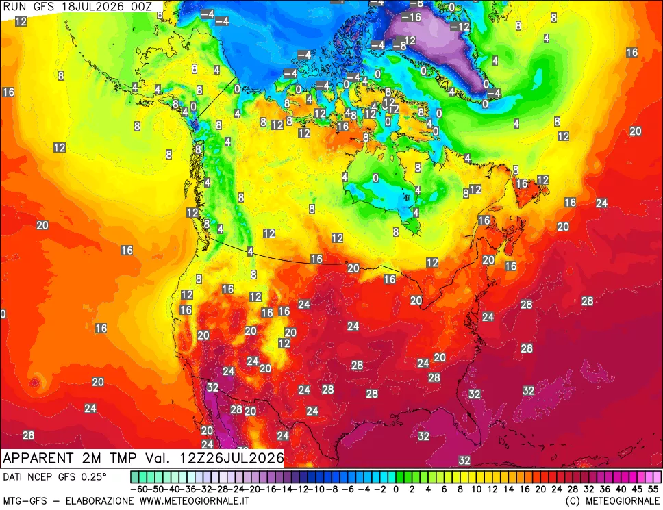 mappa Temp percepita