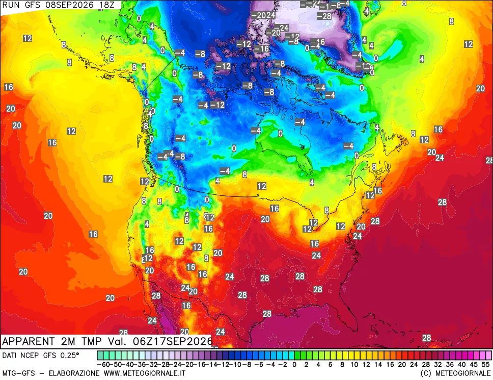 mappa Temp percepita