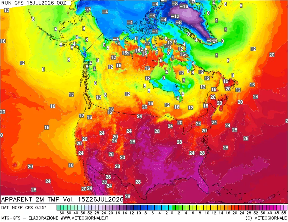 mappa Temp percepita