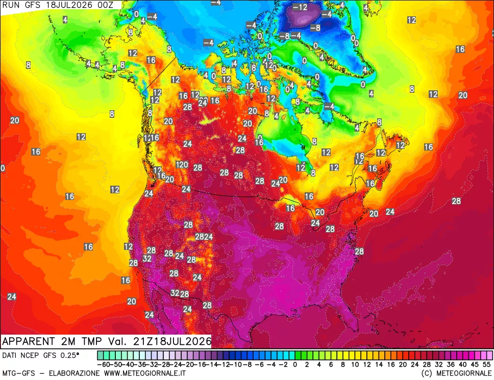 mappa Temp percepita