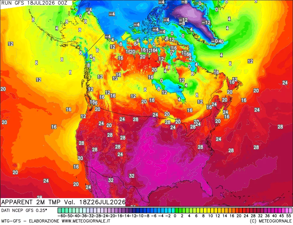 mappa Temp percepita