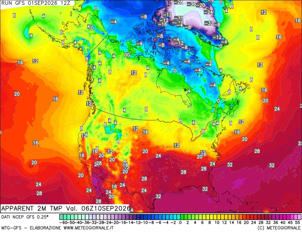 mappa Temp percepita