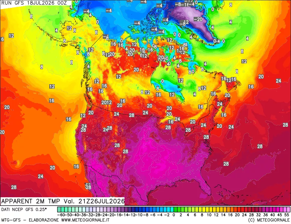 mappa Temp percepita