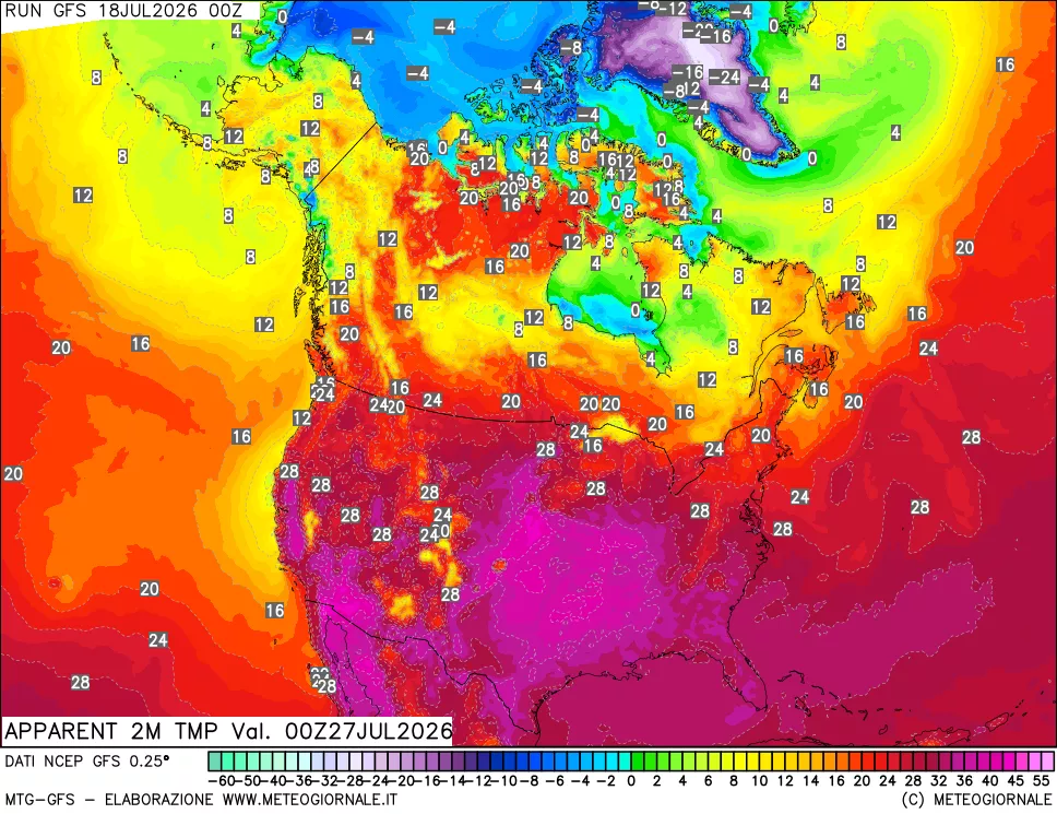 mappa Temp percepita