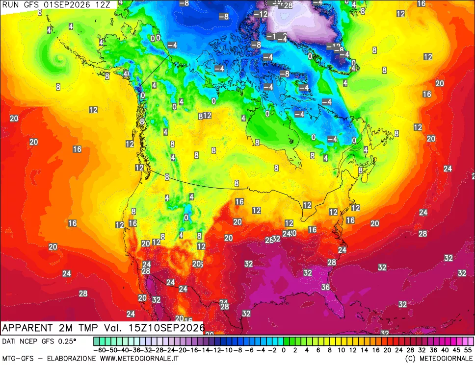 mappa Temp percepita
