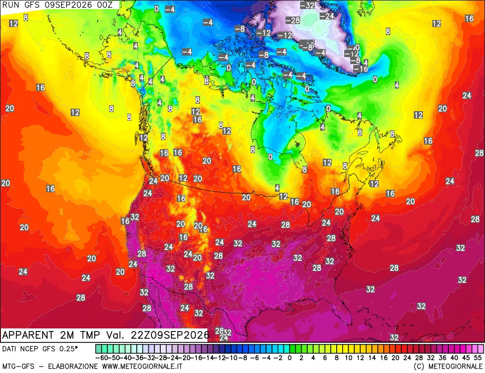 mappa Temp percepita