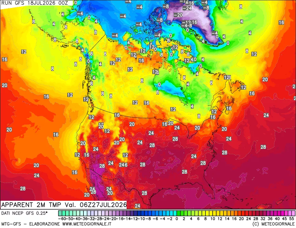 mappa Temp percepita