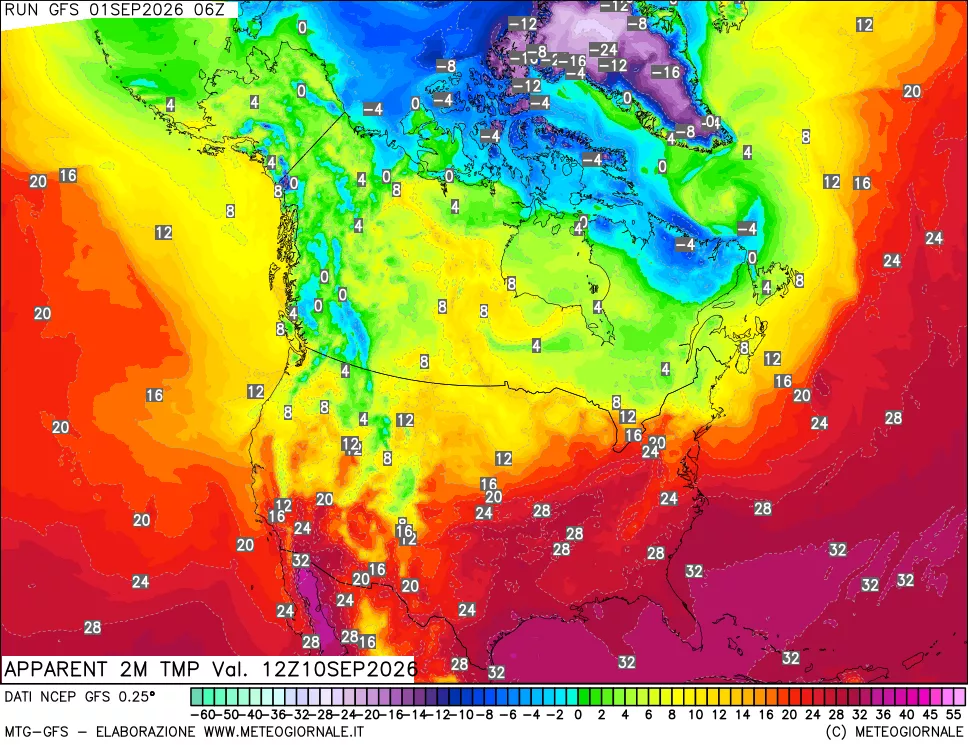 mappa Temp percepita