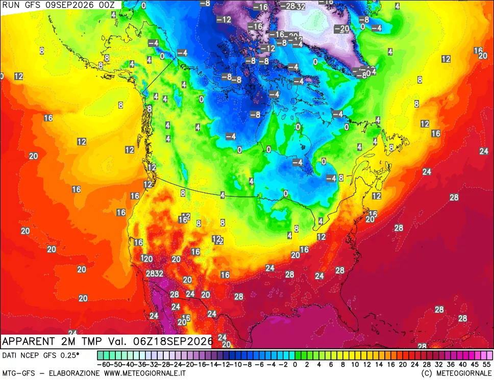 mappa Temp percepita