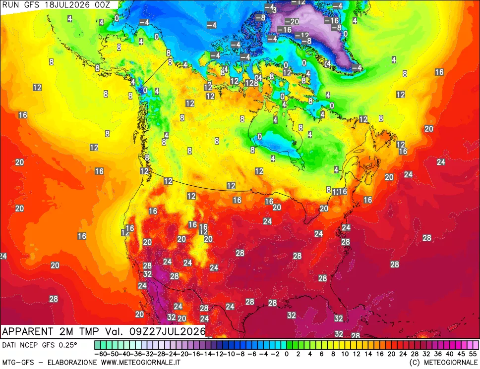 mappa Temp percepita