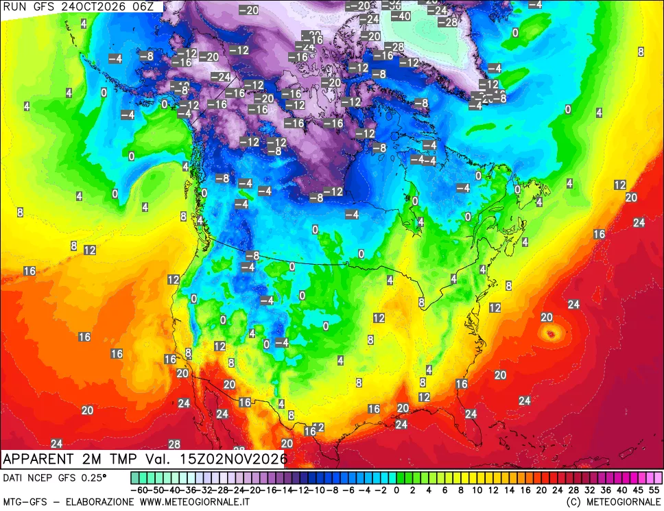 mappa Temp percepita