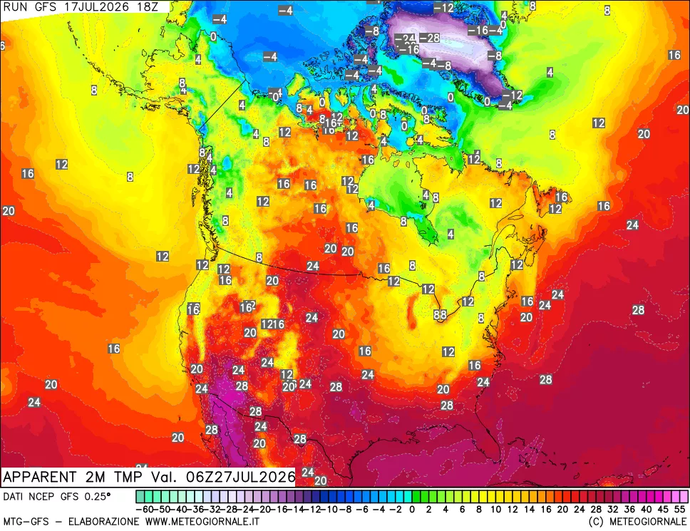 mappa Temp percepita