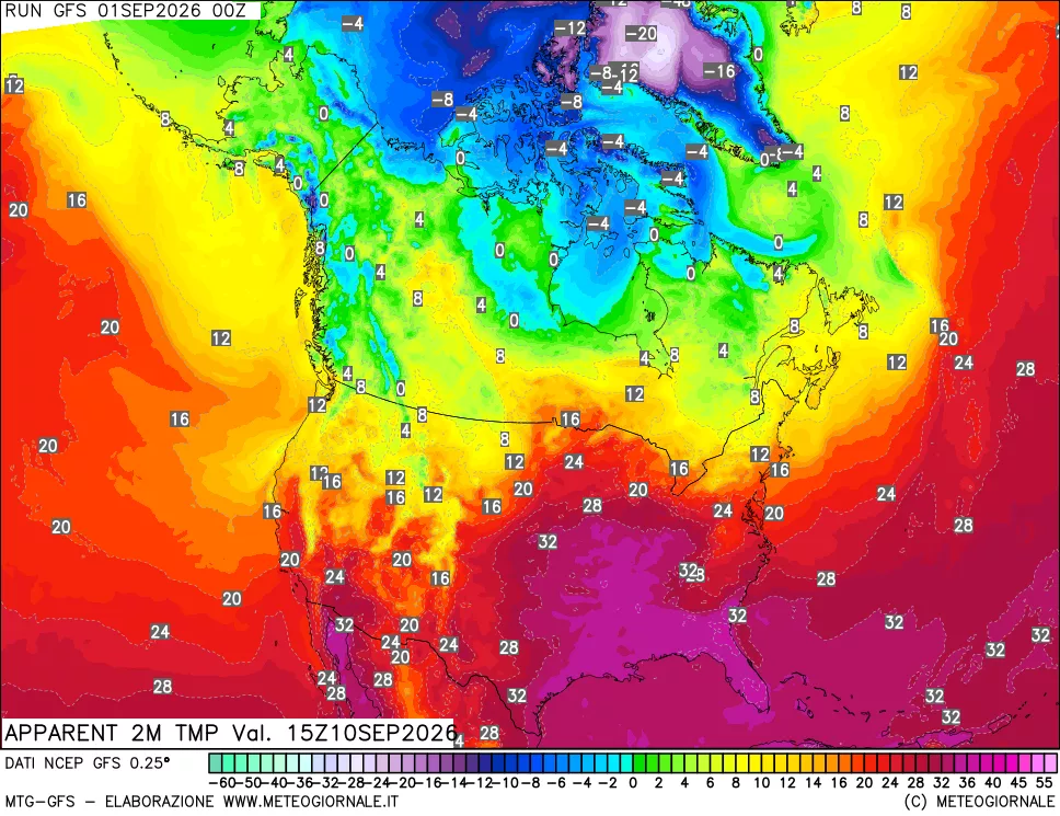 mappa Temp percepita