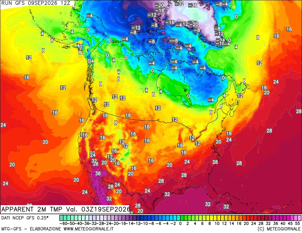 mappa Temp percepita