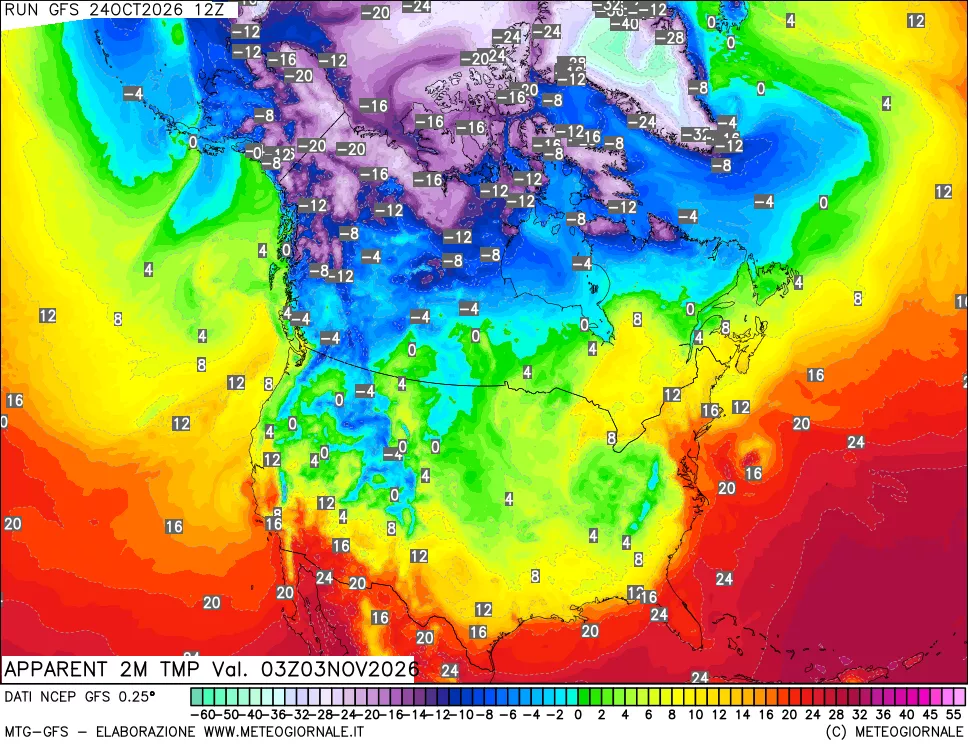 mappa Temp percepita
