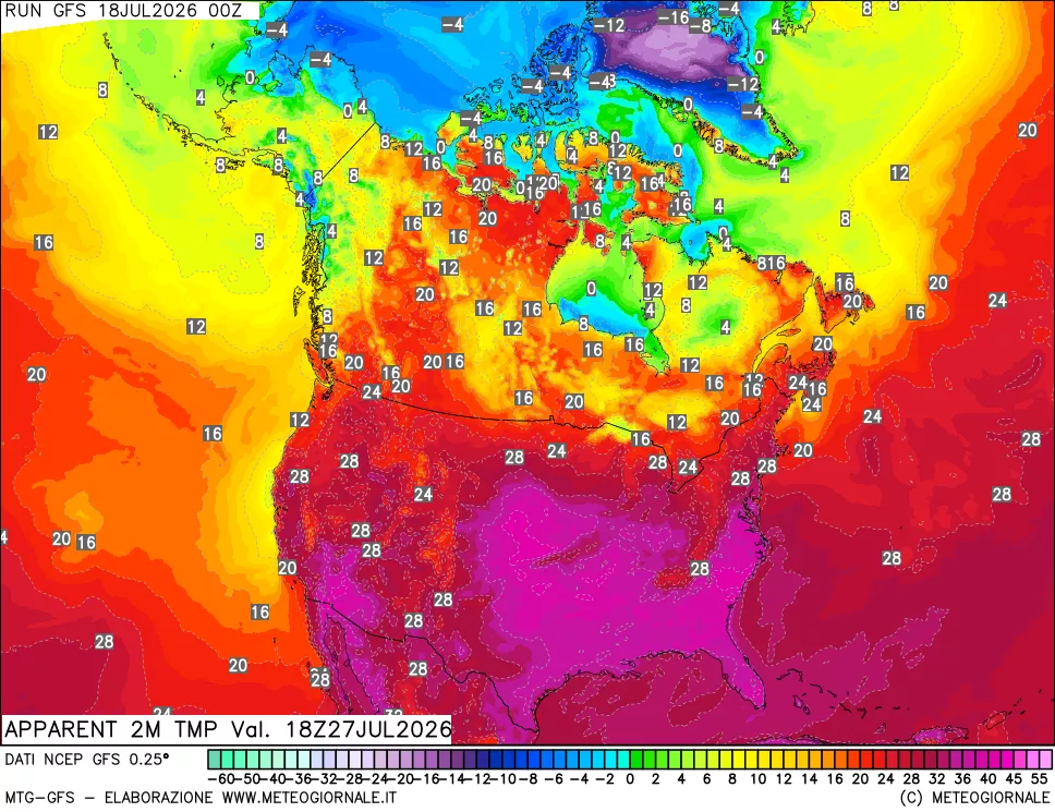 mappa Temp percepita