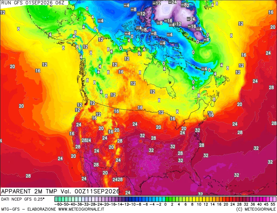 mappa Temp percepita