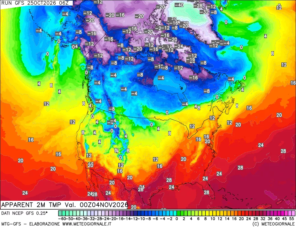 mappa Temp percepita