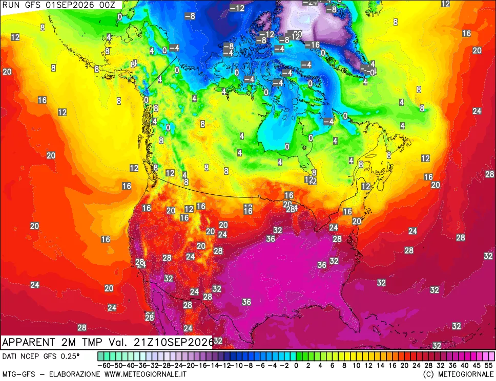 mappa Temp percepita