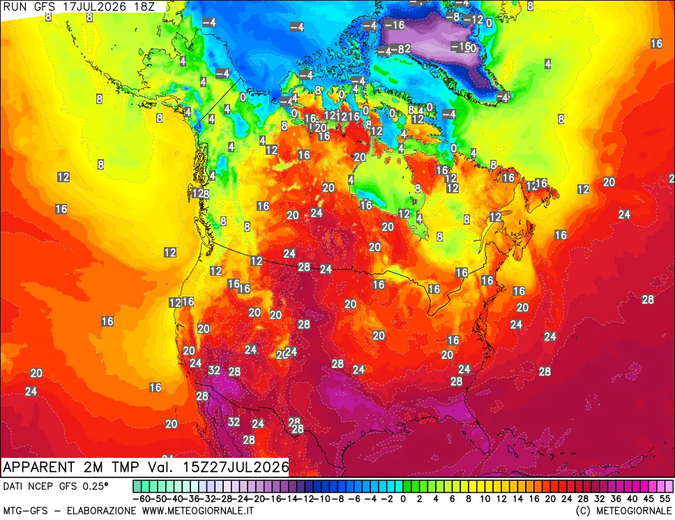 mappa Temp percepita