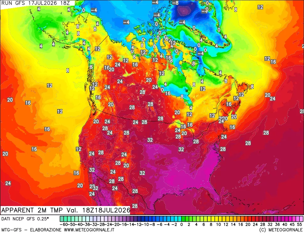 mappa Temp percepita