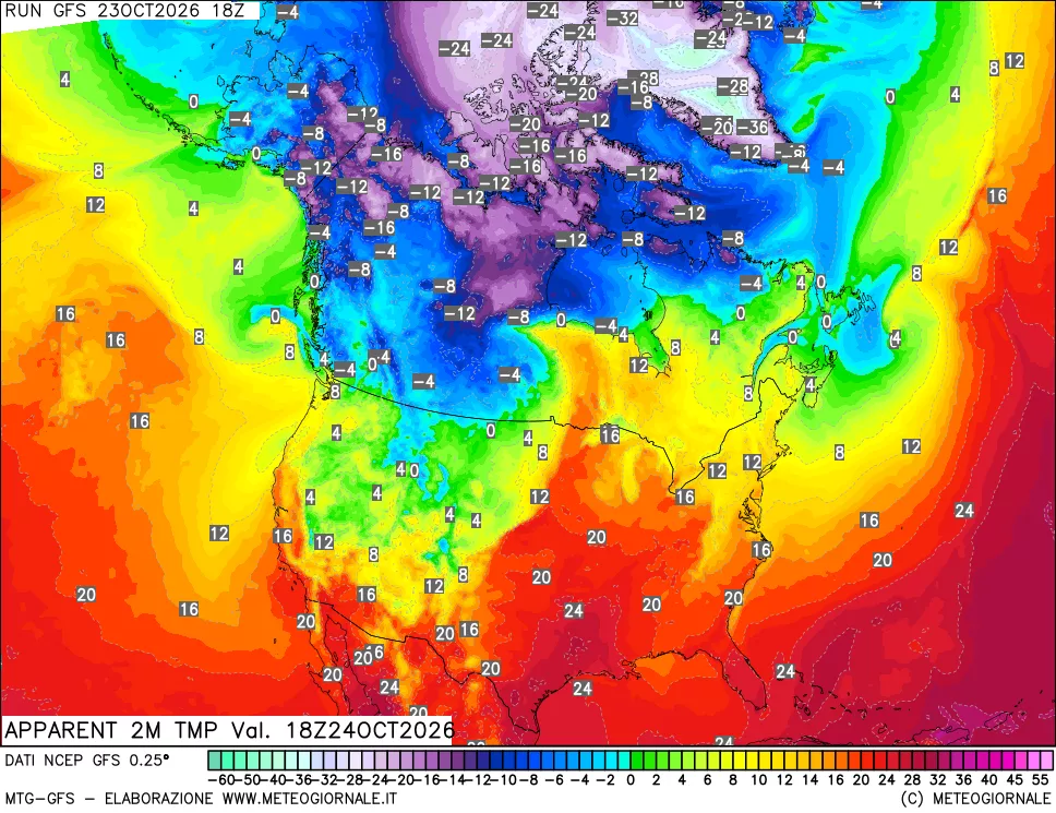 mappa Temp percepita