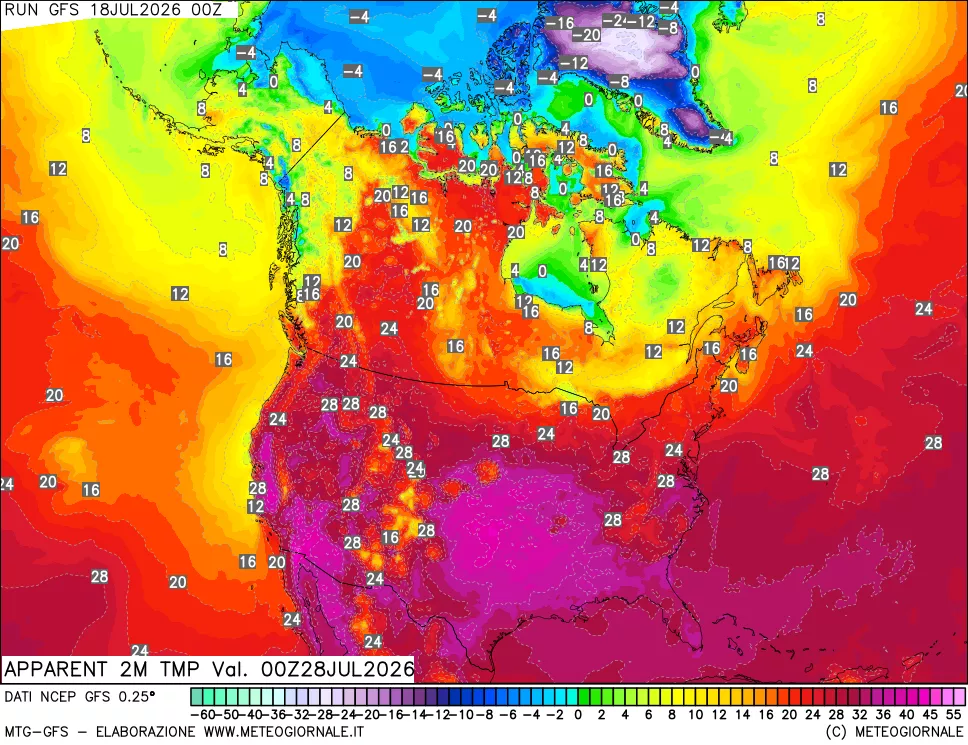 mappa Temp percepita