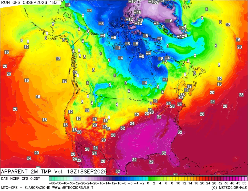 mappa Temp percepita
