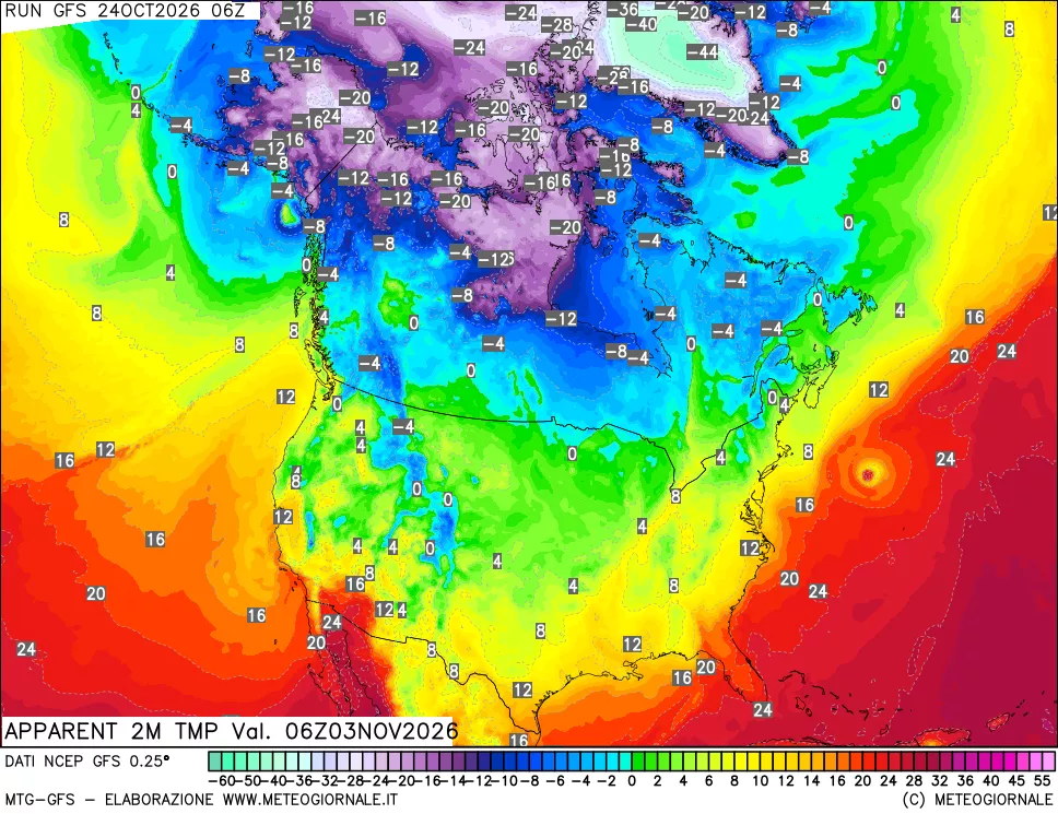 mappa Temp percepita